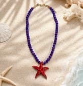 Collar Marino Dije Estrella De Mar Rojo
